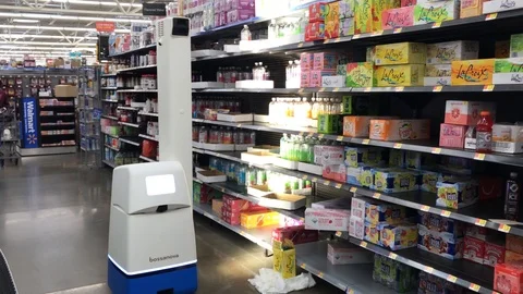 Walmart Robot Stock Footage 118375269