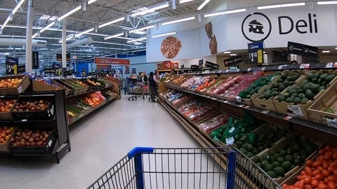 Walmart Shopper_3 Stock Footage 117396709