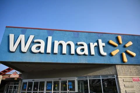 Walmart store exterior 库存照片