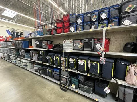 Walmart store interior Walmart store interior camping gear section Photos