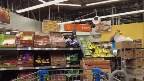 Walmart supermarket. Stock-Footage 247232935