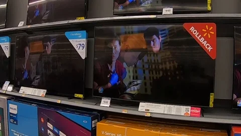 Walmart Television Roll Back Promo Stock Footage 116540478