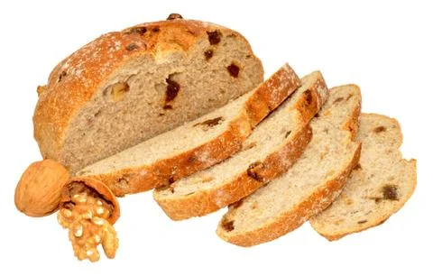 Walnut And Date Cob Bread Stock Photos
