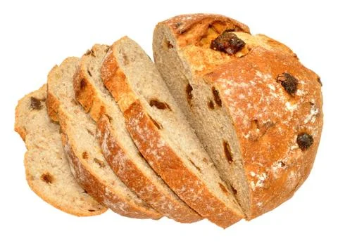 Walnut And Date Cob Bread Stock Photos