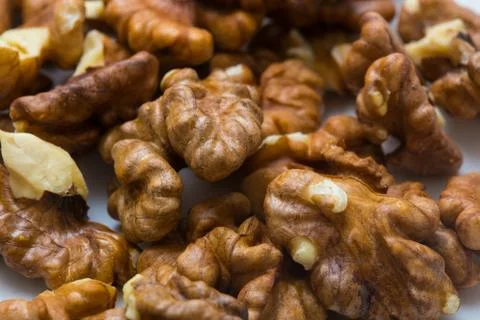 Walnut background Foto stock