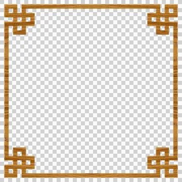 Walnut border vector illustration white background, border frame for ornament Illustrazione stock