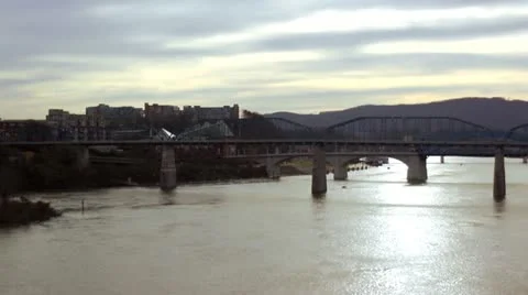 Walnut Bridge  WS Stock Footage 22103689