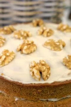 Walnut cake Stock Photos