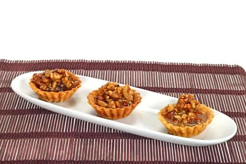Walnut cakes Stock Photos