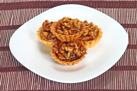 Walnut cakes Stock Photos