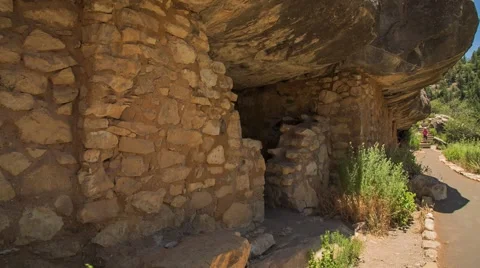 Walnut Canyon Cliff Dwelling Stock Footage 40521581