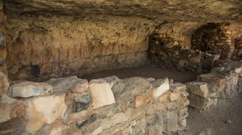 Walnut Canyon Cliff Dwelling Stock Footage 40523158