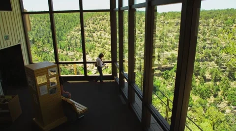 Walnut Canyon Scenic Overlook Inside Stock Footage 40518555