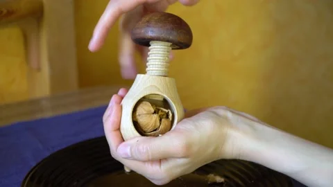 Walnut cracker Stock Footage 132276330