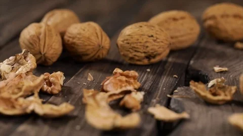 Walnut Falls and Opens Closeup No. 1 Stock Footage 99165745