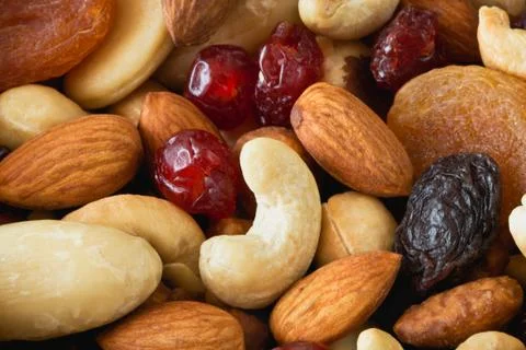 Walnut fruit mix Stock Photos