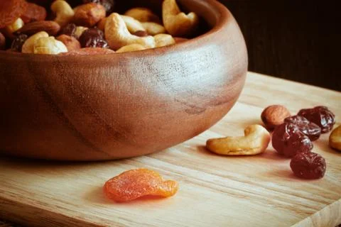 Walnut fruit mix Stock Photos