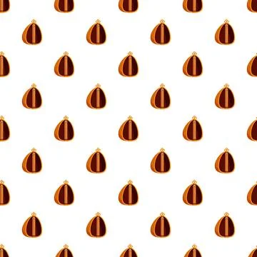 Walnut half pattern background flat design illustration 스톡 일러스트