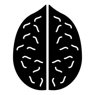 Walnut icon black color vector illustration image flat style Stock Illustration