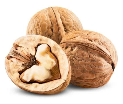 Walnut isolated Foto stock