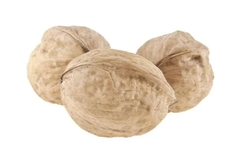 Walnut isolated on white background Stock Photos