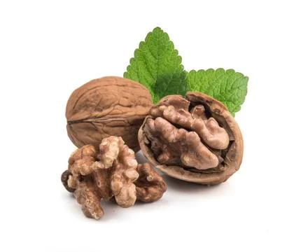 Walnut isolated on white background. Foto stock