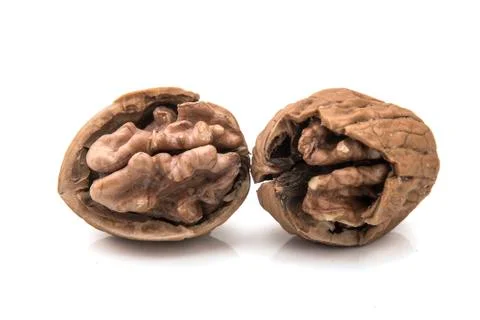 Walnut isolated on white background. Foto stock