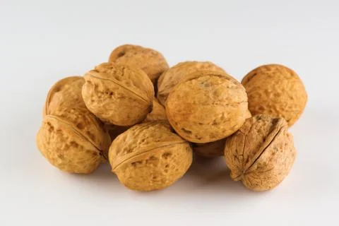 Walnut isolated on white background Stock Photos
