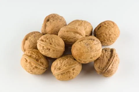 Walnut isolated on white background Stock Photos