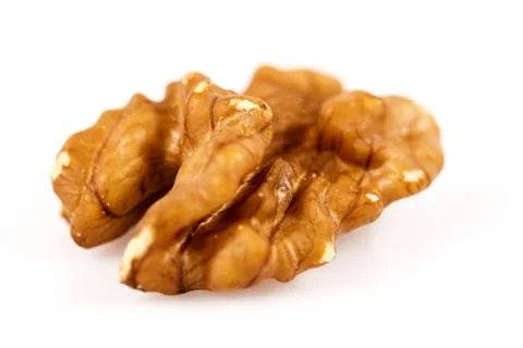 Walnut isolated on white Stock Photos