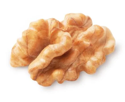 Walnut isolated on white Stock Photos