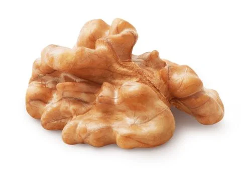 Walnut kernel isolated Stock Photos