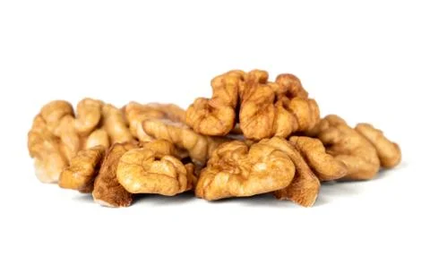 Walnut kernel isolated on white background. Food. Stock-Fotos