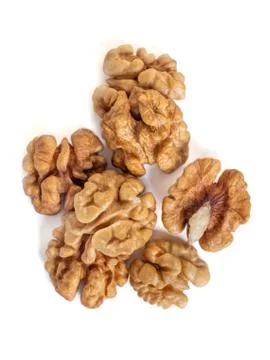 Walnut kernel isolated on white background. Food. Stock-Fotos