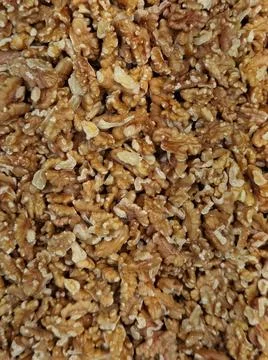 Walnut kernels in bulk but isolated Stock Photos