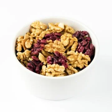 Walnut kernels, halves Stock Photos