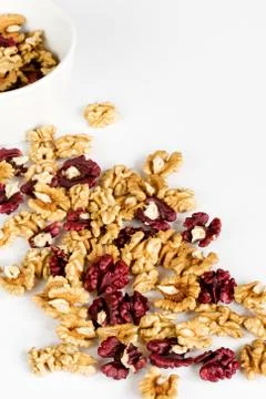 Walnut kernels, halves Foto stock