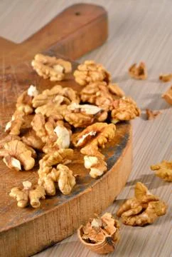 Walnut kernels Stock Photos