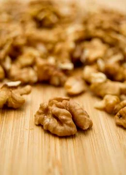 Walnut kernels Stock Photos
