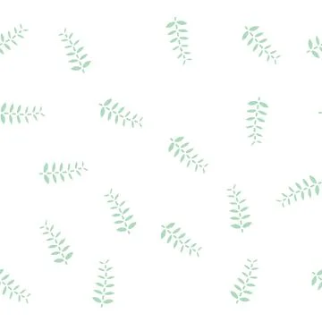Walnut leaf glyph seamless pattern Stockillustratie