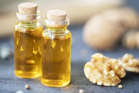 Walnut Oil Stock Photos
