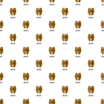 Walnut pattern seamless Stock Illustration