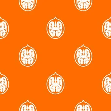 Walnut pattern seamless 스톡 일러스트