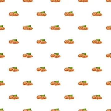 Walnut pattern seamless Illustrazione stock