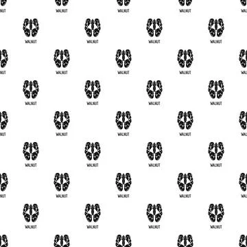 Walnut pattern seamless Illustrazione stock