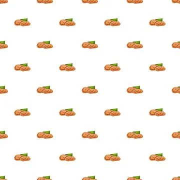 Walnut pattern seamless vector Illustrazione stock