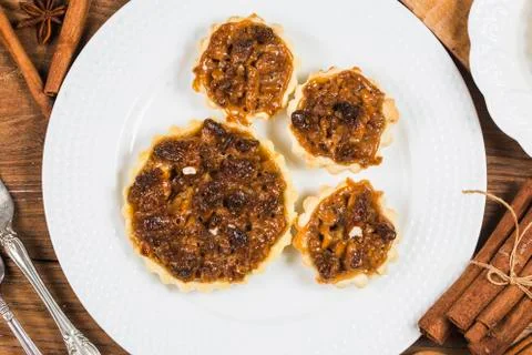 Walnut pie Stock Photos