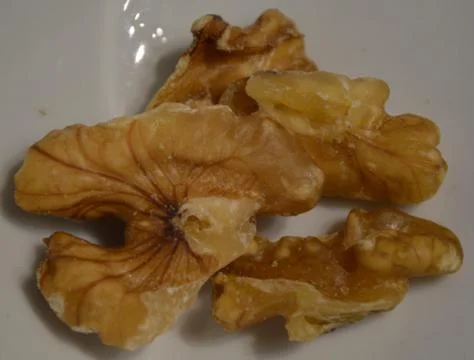 Walnut pieces Stock Photos