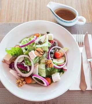 Walnut Salad Stock Photos