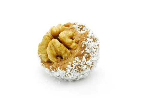 Walnut seed praline Stock Photos